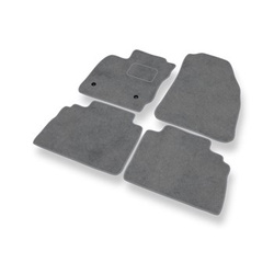 Premium tappetini auto in velluto compatibili con Ford Transit Courier (5-persona) (2014-2023) - tappeti auto grigio