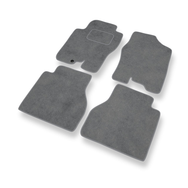 Premium tappetini auto in velluto compatibili con Nissan Navara D40 Pick-Up (2005-2014) - tappeti auto grigio