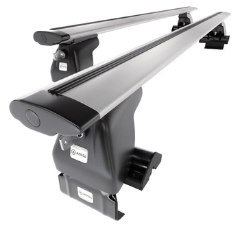 Barre portatutto in alluminio compatibili con Ford Taurus Berlina (2000-2006) - senza punti di fissaggio di serie - portapacchi auto colore argento - portabagagli barre da tetto