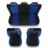 Coprisedili compatibili con Alfa Romeo 145 (1994-2000) - fodere sedili universali - set coprisedili auto - TG-BL