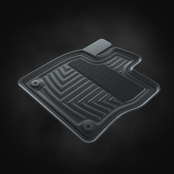 Tappetini auto in gomma compatibili con Volkswagen Golf VIII (2019-....) - tappeti gomma - nero