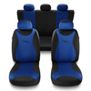 Coprisedili compatibili con Alfa Romeo 146 (1994-2001) - fodere sedili universali - set coprisedili auto - TR-BL