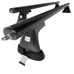 Barre portatutto in alluminio compatibili con Toyota Hiace Van (1996-2006) - con punti di fissaggio di serie - portapacchi auto colore nero - portabagagli barre da tetto