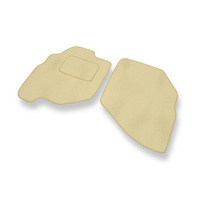 Premium tappetini auto in velluto compatibili con Honda City IV (2002-2008) - tappeti auto beige