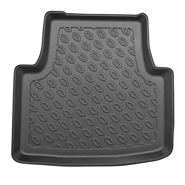 Completo di tappetini e tappetino per bagagliaio TPE PREMIUM per: Volkswagen Passat B8 12.2014-12.2021 (Berlina) - bagagliaio inferiore: con ruota di scorta temporanea o kit di riparazione