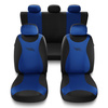 Coprisedili compatibili con Volkswagen Passat CC (2008-2011) - fodere sedili universali - set coprisedili auto - TR-BL