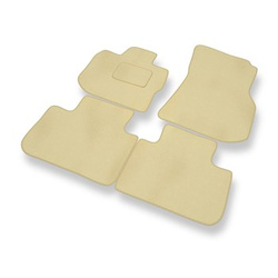 Premium tappetini auto in velluto compatibili con BMW X3 SAV (2018-2024) - tappeti auto beige