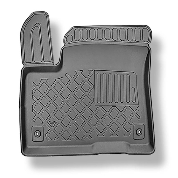 Completo di tappetini e tappetino per bagagliaio TPE per: Kia e-Soul 05.2019-2024 (SUV) - bagagliaio superiore; pavimento doppio del bagagliaio nella posizione superiore