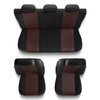 Coprisedili compatibili con Fiat 500L (2012-2022) - fodere sedili universali - set coprisedili auto - PF-RD