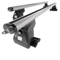 Barre portatutto in alluminio compatibili con Ford Focus mk II Station Wagon (2005-2007) - profilo a T - portapacchi auto colore argento - portabagagli barre da tetto