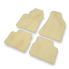 Premium tappetini auto in velluto compatibili con Lancia Delta III (2008-2014) - tappeti auto beige
