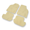 Premium tappetini auto in velluto compatibili con Ford KA I (1996-2008) - tappeti auto beige