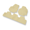 Premium tappetini auto in velluto compatibili con Citroen Jumpy I Van (1995-2007) - tappeti auto beige