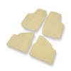 Premium tappetini auto in velluto compatibili con Opel Corsa C (2000-2006) - tappeti auto beige