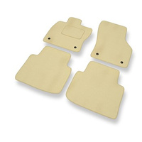 Premium tappetini auto in velluto compatibili con Volkswagen Passat B8 (2014-2023) - tappeti auto beige