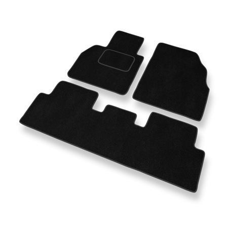 Premium tappetini auto in velluto compatibili con Renault Scenic II (2003-2009) - tappeti auto nero
