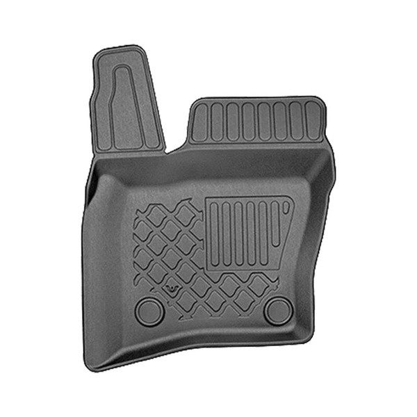 Completo di tappetini e tappetino per bagagliaio TPE per: Land Rover Defender (L663) 110 01.2020-.... (SUV) - 5 posti; non per versione Plug-in ibrida