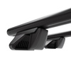 Barre portatutto in alluminio compatibili con Lancia Musa Monovolume (2008-2012) - corrimano - portapacchi auto colore nero - portabagagli barre da tetto