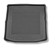 Vasca baule compatibile con Mitsubishi Outlander III SUV (09.2012-2022) - 5/7 posti; sedili 3a fila abbassati (con e senza subwoofer); anche per la versione Hybrid PHEV - tappetino per bagagliaio - tappeto bagagliaio per auto