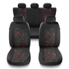 Coprisedili compatibili con Mazda 626 III, IV, V (1987-2002) - fodere sedili universali - set coprisedili auto - UNE-RD