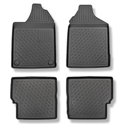 Tappetini Auto in TPE compatibili con Aixam Crossline Crossover (10.2016-....) - tappeti auto neri