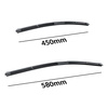 Spazzole tergicristallo anteriori compatibili con Fiat Siena Berlina (04.1997-12.2001) - tergicristalli auto - lame tergilunotto - spazzole piatte
