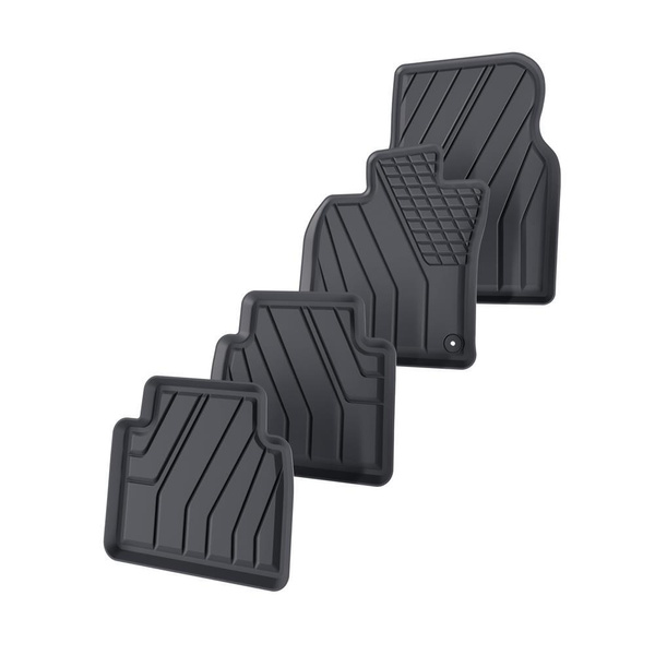 Tappetini Auto in TPE compatibili con Toyota Camry IX Berlina (2018-....) - tappeti auto neri