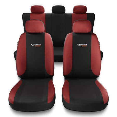 Coprisedili compatibili con Hyundai Santa Fe I, II, III, IV (2000-2019) - fodere sedili universali - set coprisedili auto - TG-RD