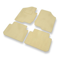 Premium tappetini auto in velluto compatibili con Kia Carens III (2006-2012) - tappeti auto beige