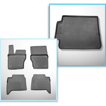 Completo di tappetini e tappetino per bagagliaio TPE per: Land Rover Discovery V