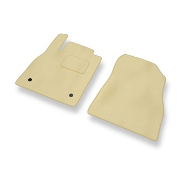 Premium tappetini auto in velluto compatibili con Nissan Micra V (2017-2023) - tappeti auto beige