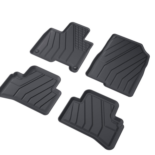 Tappetini Auto in TPE compatibili con Kia Sportage V SUV (2021-....) - anche per Mild Hybrid; non per HEV Hybrid e Plug-in Hybrid - tappeti auto neri