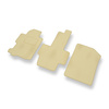 Premium tappetini auto in velluto compatibili con Honda FR-V (2004-2009) - tappeti auto beige