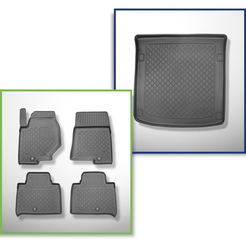 Completo di tappetini e tappetino per bagagliaio TPE per: SsangYong Rexton II Y4