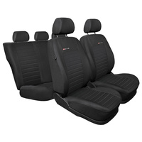 Coprisedili su misura compatibili con Skoda Karoq Crossover (2017-....) - fodere sedili - set coprisedili auto - E4