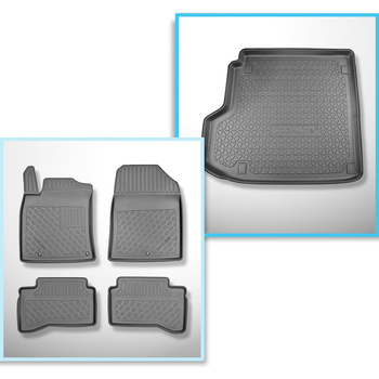 Completo di tappetini e tappetino per bagagliaio TPE per: Kia Ceed CD Plug-in Hy