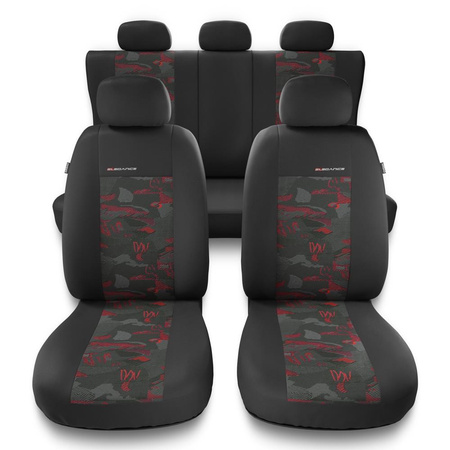 Coprisedili compatibili con Mazda 626 III, IV, V (1987-2002) - fodere sedili universali - set coprisedili auto - UNE-RD