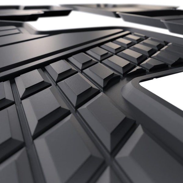 Tappetini Auto in TPE compatibili con Kia Sportage V SUV (2021-....) - anche per Mild Hybrid; non per HEV Hybrid e Plug-in Hybrid - tappeti auto neri