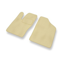 Premium tappetini auto in velluto compatibili con Fiat Seicento (1998-2010) - tappeti auto beige