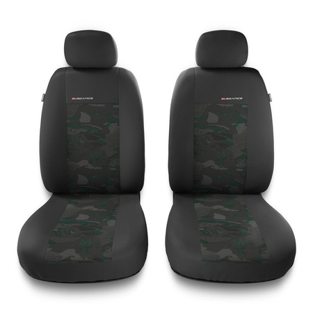 Coprisedili compatibili con Citroen C3 Picasso (2008-2017) - fodere sedili universali - set coprisedili auto - 2UNE-GR