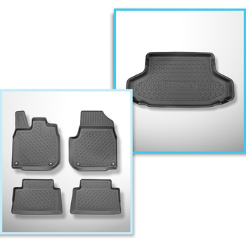 Completo di tappetini e tappetino per bagagliaio TPE per: Honda e 03.2020-2024 (