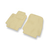 Premium tappetini auto in velluto compatibili con Renault Clio III Hatchback (2005-2013) - tappeti auto beige