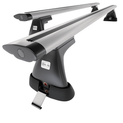 Barre portatutto in alluminio compatibili con Toyota Hiace Van (1996-2006) - con punti di fissaggio di serie - portapacchi auto colore argento - portabagagli barre da tetto