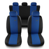 Coprisedili compatibili con Fiat Tipo I, II (1987-2019) - fodere sedili universali - set coprisedili auto - X.R-BL