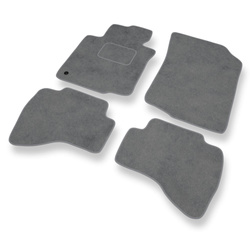 Premium tappetini auto in velluto compatibili con Peugeot 107 I (2005-2013) - tappeti auto grigio