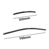 Spazzole tergicristallo anteriori compatibili con Ford Fiesta VIII Hatchback (05.2017-2023) - tergicristalli auto - lame tergilunotto - spazzole piatte