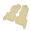 Premium tappetini auto in velluto compatibili con Ford Maverick I (3 porte) (1993-2000) - tappeti auto beige