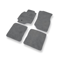 Premium tappetini auto in velluto compatibili con Mitsubishi Lancer VII (2003-2008) - tappeti auto grigio