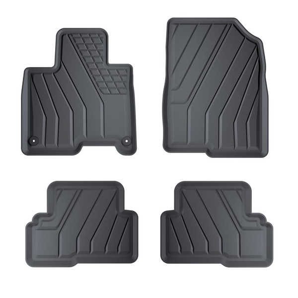 Tappetini Auto in TPE compatibili con Kia Sportage V HEV Hybrid SUV (2021-....) - tappeti auto neri