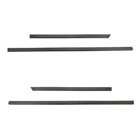 Protezioni nere laterali per auto Skoda Octavia III, III FL Station Wagon (2013-2020)